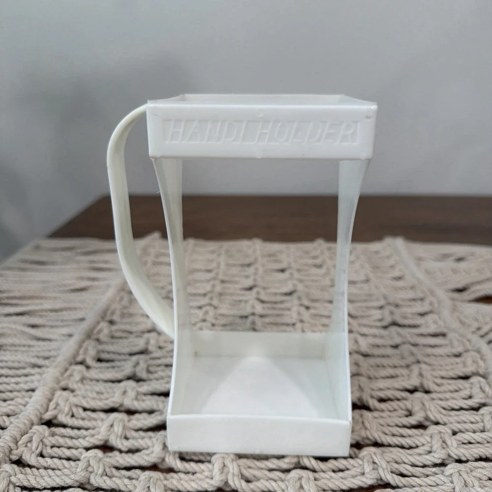 Vintage Handi Holder Quart Carton Holder White Retro Kitchen 70s Prop